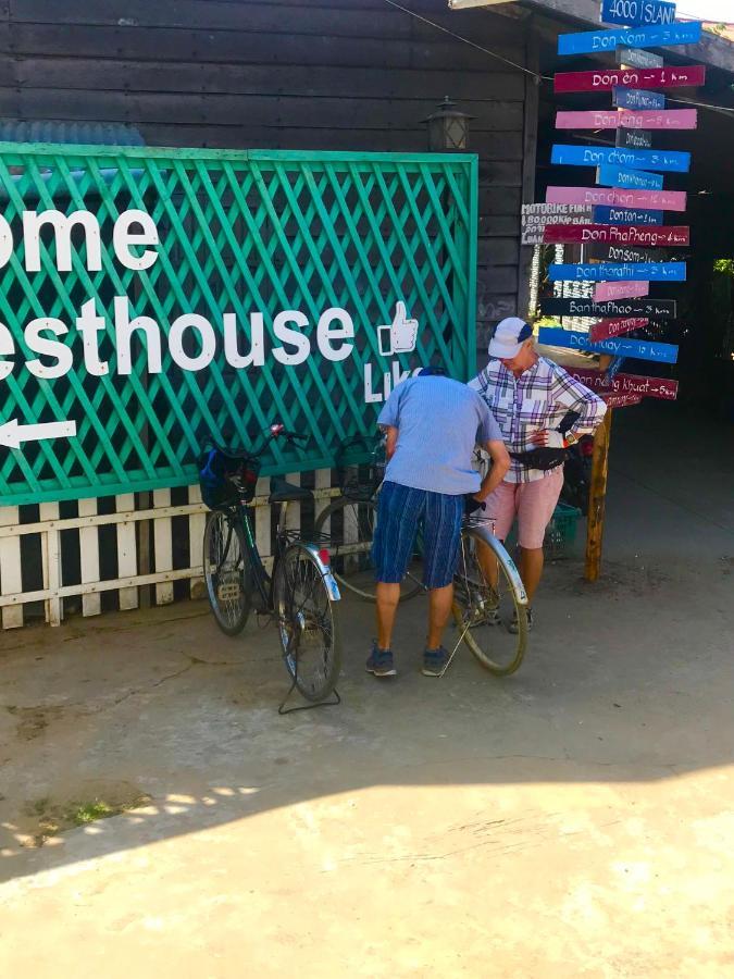 Green Guesthouse Dondet Don Det Bagian luar foto